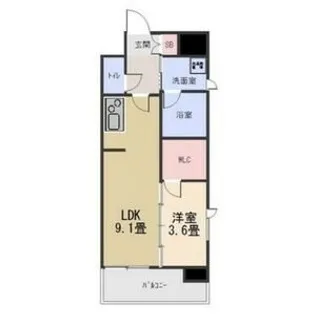 エルスタンザ葵【3階】の間取り