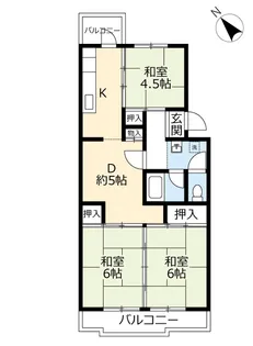 UR志徳【1階】の間取り
