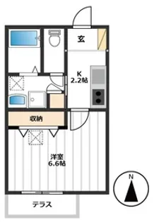 クレッセンド千川【1階】の間取り