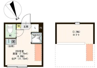ヴェローナ平井【2階】の間取り