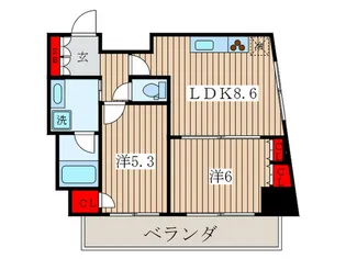 パ-クアクシス新板橋ウエスト【12階】の間取り
