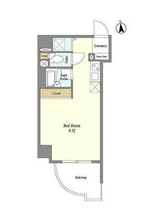 東京都港区芝1【マンション】の間取り