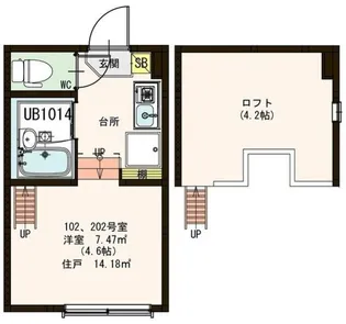 Giardino【1階】の間取り