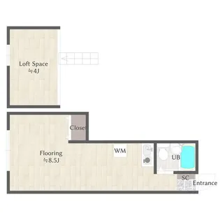 スカイビュー本多【2階】の間取り