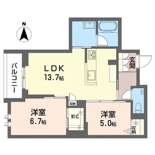 フルリアージュ【2階】の間取り