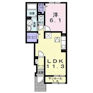 セルティス A【1階】の間取り