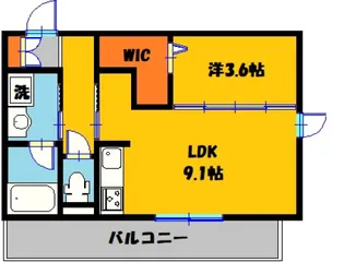 グランカナル【3階】の間取り