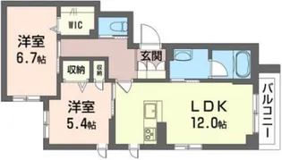 ShaMaison マルク志木【2階】の間取り
