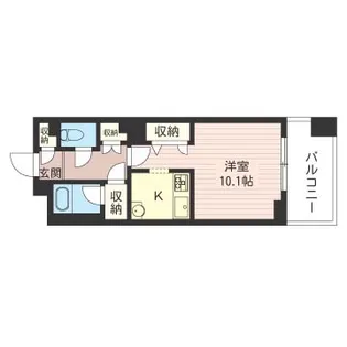 レジデンスシャルマン月島【3階】の間取り