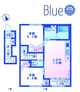 神奈川県横浜市泉区下飯田町【アパート】の間取り