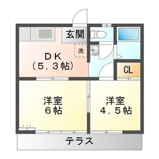 スターハイツ八幡【2階】の間取り