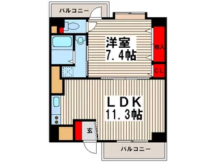 ア-バンコ-ト鳩ヶ谷【9階】の間取り