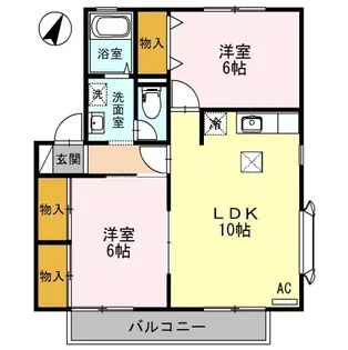 ハイムプランドール【1階】の間取り