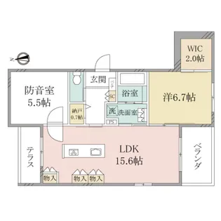 (シニア限定)ヘーベルヴィレッジ世田谷砧~Music~【1階】の間取り