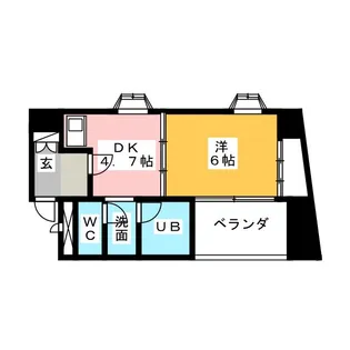 イマージュ池下【7階】の間取り