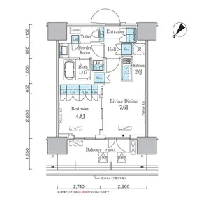 HARUMI FLAG PORT VILLAGE C棟【15階】の間取り
