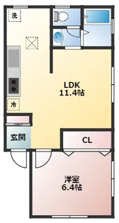 コーポ日光【2階】の間取り