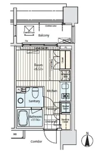 イプセ蒲田【1階】の間取り
