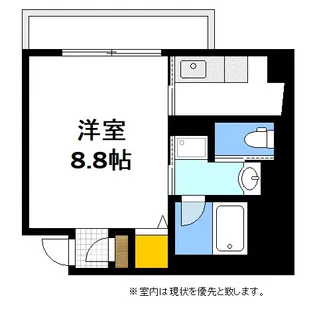 V.let己斐本町【3階】の間取り