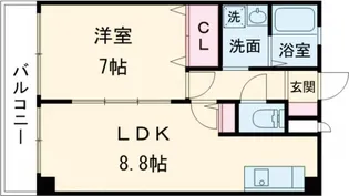 TTM・CALM【3階】の間取り
