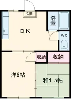 グランドビラやまもとA【1階】の間取り
