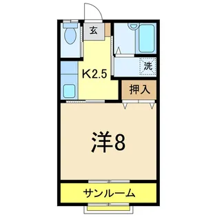 アーバんハイツ【1階】の間取り