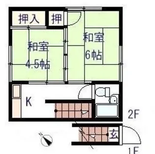 ハウス黒瀬【2階】の間取り