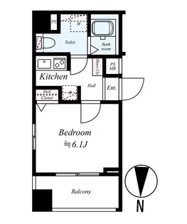 AZEST 本所吾妻橋【7階】の間取り
