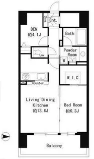 パークキューブ東品川【4階】の間取り