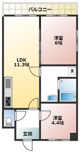 サンレジデンス【1階】の間取り