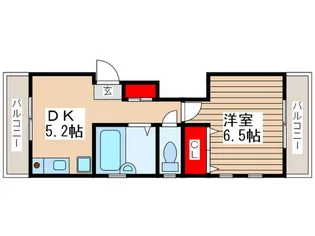 エスターテ【2階】の間取り