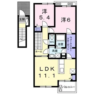 コート・ドール 弐番館【2階】の間取り