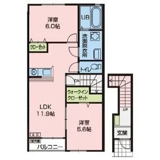 NJ三島町II【2階】の間取り