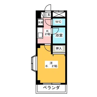 コーポ豊国【3階】の間取り