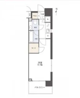 グロース錦糸町ミルーナヒルズ【4階】の間取り