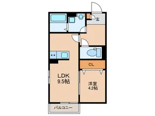 KT Terrace稲吉【3階】の間取り
