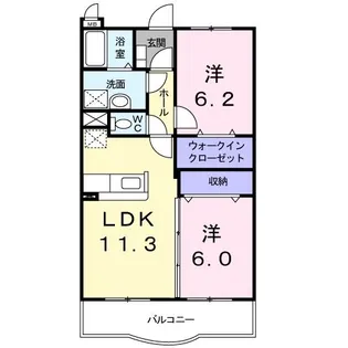 エテルノ フィオーレ【1階】の間取り