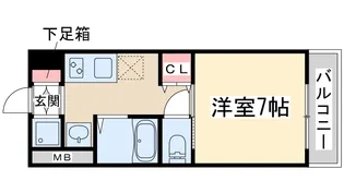 FIVE TWO【3階】の間取り