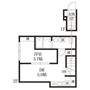 ラフティーヌ・ステラ北小金井【2階】の間取り