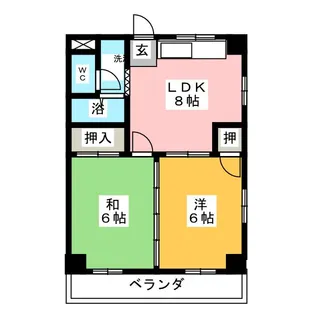 コーポ都【3階】の間取り