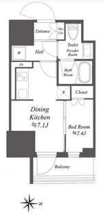 ドゥーエ亀戸II【10階】の間取り