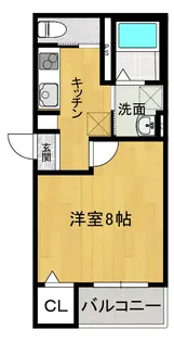 (仮)桜ケ丘アパート【2階】の間取り