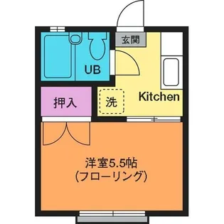 鈴木ハイツ【2階】の間取り