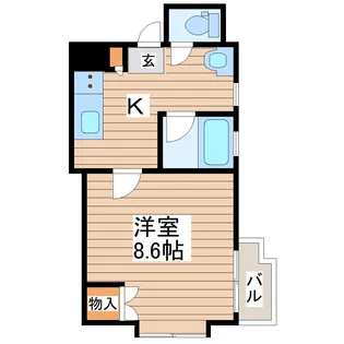 コーポK&K【3階】の間取り