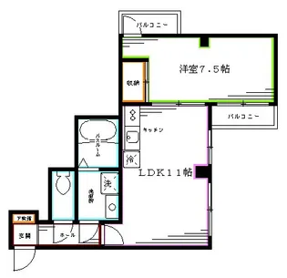 壱番館安藤【3階】の間取り