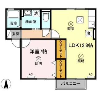 メゾン ミ・モレ【1階】の間取り
