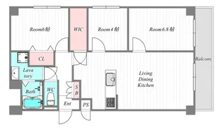 ルネ中之島【7階】の間取り