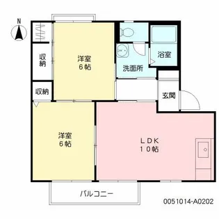 グレースコート上峰 A棟【2階】の間取り