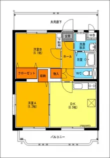 ユーミー花月【3階】の間取り