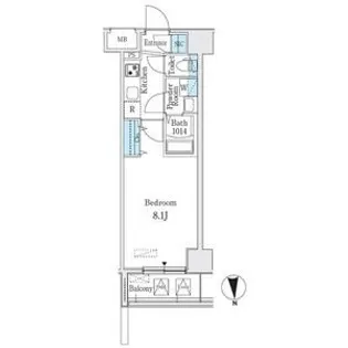 プレイズシード名駅北【9階】の間取り